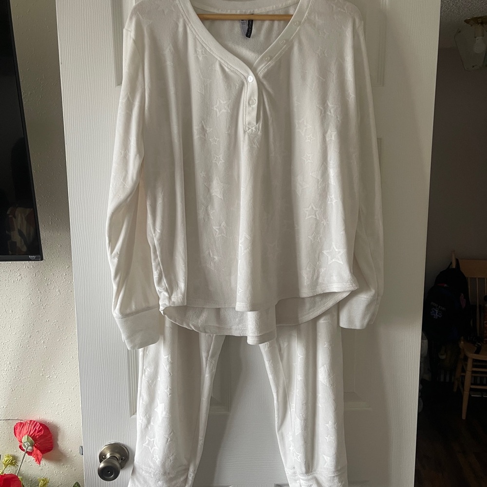 Women's White Pajama Set